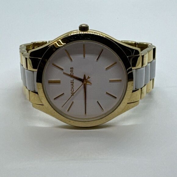 Michael Kors Slim Runway MK4295 Women\'s Two Tone Analog Dial Wrist Watch JNA302 main image 4